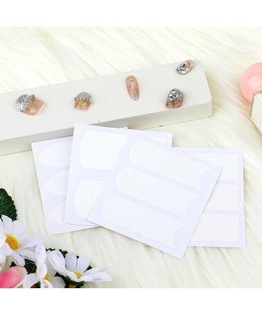 40 Sheets Self-Adhesive French Manicure Nail Stickers - DIY Nail Art Tips & Guides for Perfect French Tips - Buy Online on SooperMarket.com