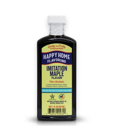 Happy Home Imitation Maple Flavoring, Non-Alcoholic, Certified Kosher, 7 oz.