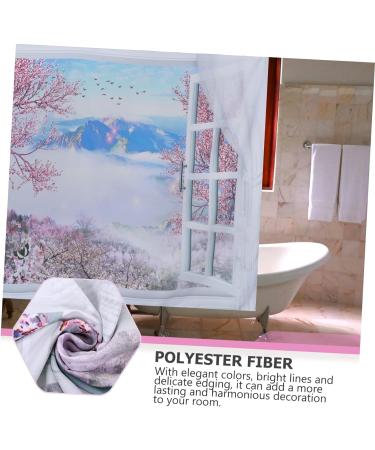 HOMSFOU 2pcs Japanese Cherry Blossom Tapestry Large Carpet Flower Sticker Sofa Cover Flower Wall Decor Flowers Christmas Decor Japanese-style Wall Tapestry Polyester (polyester) 200x150cmx2pcs As Shownx2pcs - Buy Online on SooperMarket.com