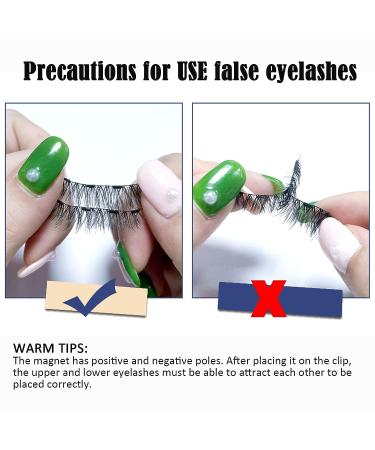 Dual Magnetic Eyelashes Kit - Natural Look, Reusable Fake Lashes - No Glue Needed - 3D False Eyelashes - Magnetic Lashes Extension Kit - Buy Online on SooperMarket.com