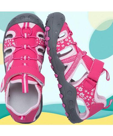 Csgkag Boys Girls Closed Summer Beach Sandals - Sport Outdoor Trekking Shoes 30 EU Pink - Buy Online on SooperMarket.com