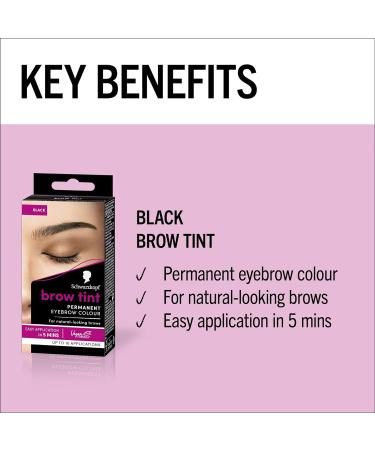 Schwarzkopf Brow Tint Professional Formula - Black Eyebrow Dye - Buy Online on SooperMarket.com