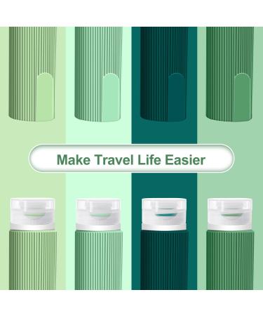 Travel Bottles for Toiletries - TSA Approved 3.4 oz Leak Proof Silicone Set (4 Pack) | BPA Free Travel Essential for Shampoo Conditioner & Lotion - Buy Online on SooperMarket.com