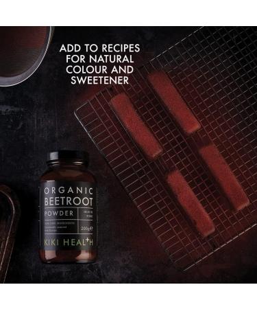 KIKI HEALTH Organic Beetroot Powder | 100% Pure Sustainably Sourced from EU Gluten-Free & GMO-Free | Natural Vitality for Smoothies Baking & Porridge | Perfect for Vegans & Vegetarians - 200g - Buy Online on SooperMarket.com