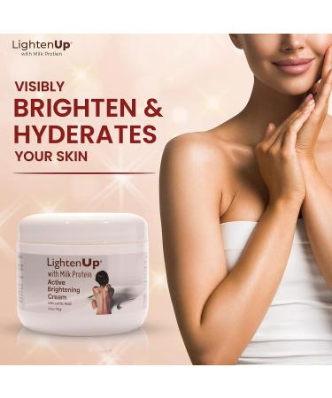 LightenUp Lactic Acid Cream 3.4 Fl oz | Brightening & Hyperpigmentation Treatment for Face & Body - Buy Online on SooperMarket.com