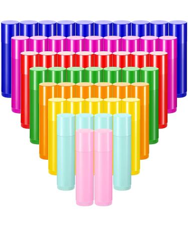 128 Pcs 5ml Refillable Lip Balm Tubes: DIY Cosmetic Containers, 8 Colors - Buy Online on SooperMarket.com