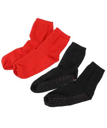 MAGICLULU Kids Socks 2 Pairs Health Sock Tourmaline Health Socks Breathable Self-Heating Shaping Socks Warm Socks for Men Women Fishing Camping Hiking Skiing Women Socks