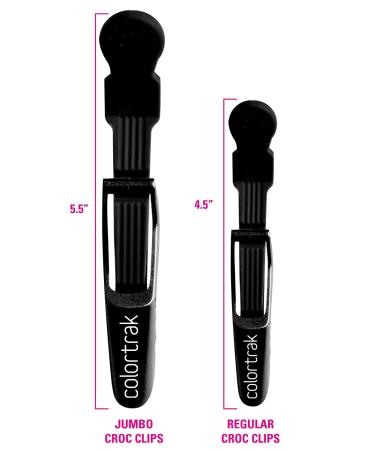 Colortrak Rubberized Jumbo Croc Clips - Stain Resistant, Ergonomic Grip, Double-Hinged Design - 5.3 Inch, Pack of 1 - Buy Online on SooperMarket.com