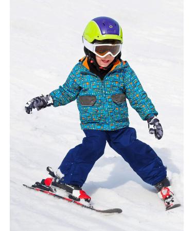 SATINIOR 2 Pairs Kids Waterproof Ski Mittens - Rose Red & Gray - 5-10 Years - Buy Online on SooperMarket.com