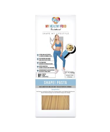 Shape!Pasta Spaghettini - protein pasta made of desert wheat healthy pasta with extra many fiber ideal for low carb wellness - 500g