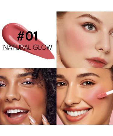 IMAKEUPNOW Liquid Cream Blush Stick Makeup for Cheeks | Build-in Brush - Application & Blending All in One #L001 - Buy Online on SooperMarket.com