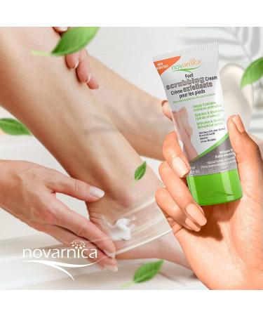 Novarnica Exfoliating Foot Scrub Cream with Volcanic Rock, Shea Butter & Arnica Montana - 150ml - Buy Online on SooperMarket.com
