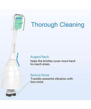 Replacement Toothbrush Heads for Philips Sonicare E-Series - 6 Pack Precision Clean Refills - Buy Online on SooperMarket.com