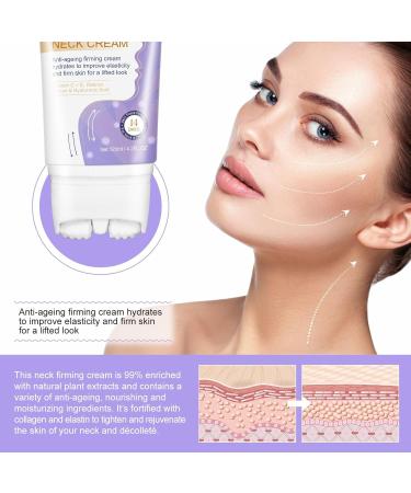 Neck Creams for Firming Roller 120g Neck Firming Cream Anti Wrinkle Cream with Vitamins E & C Skin Tightening Cream Neck Tightening Cream for Neck Tightening Lifting Sagging Skin - Buy Online on SooperMarket.com