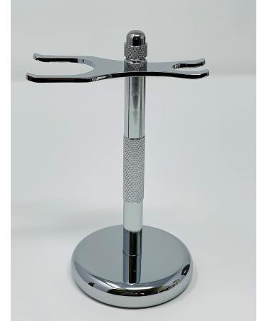 G.B.S Slant Safety Razor Shaving Set | Chrome Stubble Remover Brush & Stand - Classic Shave + 10 Blades - Buy Online on SooperMarket.com