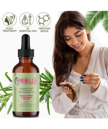 Organic Rosemary Oil for Hair Growth | Natural Essential Oil for Hair Loss & Damage Treatment 1 Piece - Buy Online on SooperMarket.com