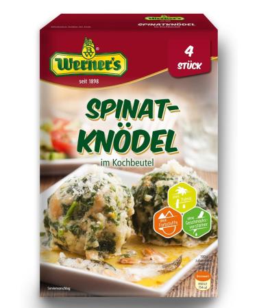 Werner's Spinach Dumplings - 4 Pieces in Cooking Bag | 6 Packs Box | Gourmet International Shipping - Buy Online on SooperMarket.com