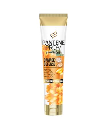 Pantene Pro-V Miracles Damage Defense Nursing (160ml) with biotin cactus extract and argan oil helps to rebuild hair care shine very dry and damaged hair 160 ml (1-pack) rinsing