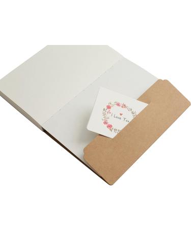 Kraft Cover Blank Sketch Book - 140x210mm - 112 Sheets/224 Pages - 100g Full Wood Paper - 350gsm Kraft Cover - Buy Online on SooperMarket.com