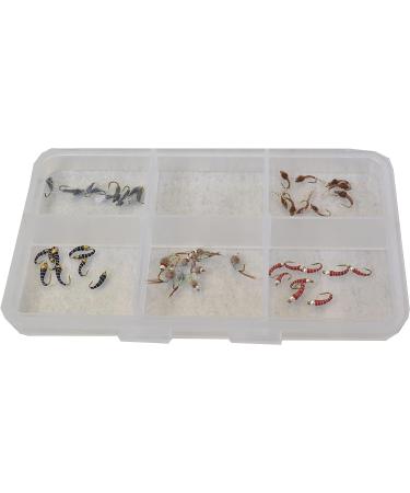 45-Piece Midge Assortment with Mustad Signature Fly Hooks - Rainbow Warriors, Zebra Midges, WD40, RS2 Emergers | Sizes 18, 20, 22 - Buy Online on SooperMarket.com
