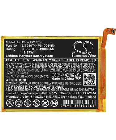 4900mAh Replacement Battery for Blade 20 Smart V Smart & V2020 - Compatible Li3949T44P8h906450 - Buy Online on SooperMarket.com