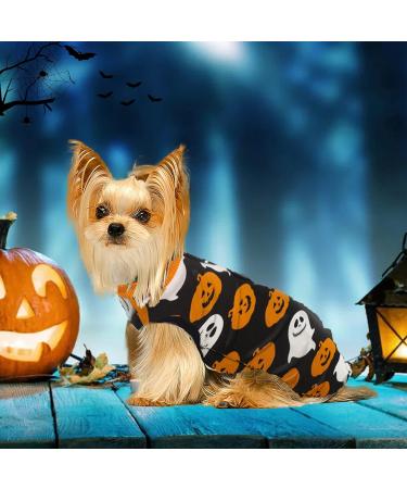 Buy Hipet Recovery Suit for Dogs & Cats - Prevent Licking Wound Healing & Skin Care | Male/Female | E-Collar Alternative | Size L (Halloween) - Buy Online on SooperMarket.com
