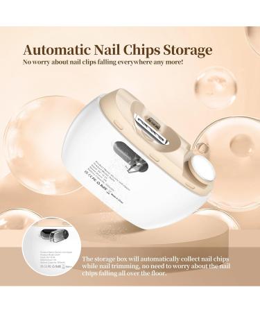 Electric Nail Clipper Nail Trimmer Nail Polisher 2 in-1 Automatic Nail Clipper 2 Speed Fingernail Clippers Nail File with Light Women Manicure Set Nail Clippers for Baby Kids Seniors Weak Hands Mjq-fu0913-01 - Buy Online on SooperMarket.com