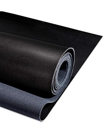 Yotache PU Fabric Leather 2 Yards 54 x 72  1.25mm Thick Faux Synthetic Leather Material Sheets for Upholstery Crafts  DIY Sewings  Sofa  Handbag  Hair Bows Decorations  Black 2 Yards (54 x 72) Black