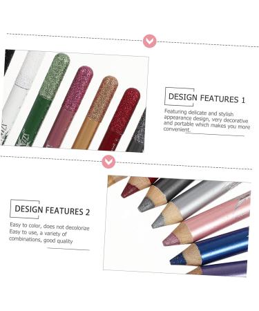 Beavorty 36 Pcs Pearlescent Eyeshadow Pencil Waterproof Eyeliner Pencil Creamy Eyeshadow Pencil Powder 12.5X0.5cmx3pcs Assorted Colorx3pcs - Buy Online on SooperMarket.com