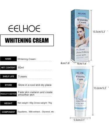 Underarm Whitening Cream Natural Armpit Whitening Cream Effective Body Skin Lightening & Brightening Cream for Knees Elbows Sensitive & Private Areas Whitens Nourishes Restores Skin - Buy Online on SooperMarket.com