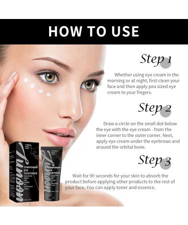 Instant Eye Tightener - Eye Bag Cream - Instant Firm Eye Cream for Dark Circles and Reduce Puffiness - Fade Fine Lines - Tightens and Smoothes Fine Lines for Women/Men - Buy Online on SooperMarket.com
