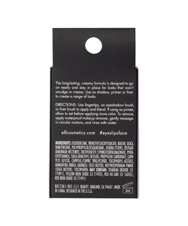 e.l.f. No Budge Cream Eyeshadow - 3-in-1 Primer, Liner & Eyeshadow | Crease-Resistant, Stay-Put Formula | Vegan & Cruelty-Free | Wildflower - Buy Online on SooperMarket.com