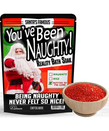 Naughty Santa Bath Salts - Funny Christmas Spa Gift for Friends and Stocking Stuffers - Buy Online on SooperMarket.com