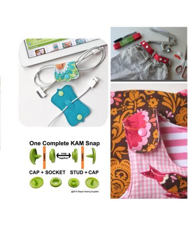 Ilauke 408 Sets Plastic Snap Buttons with Organizer Case - T5 No-Sew Snaps for Bibs, Diapers, Crafts - Buy Online on SooperMarket.com