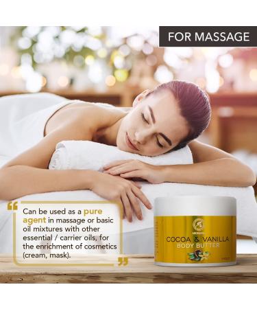 Cocoa & Vanilla Body Butter 250g | Natural Moisturizer for Very Dry Skin | Luxurious Skin & Hand Care - Buy Online on SooperMarket.com