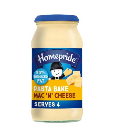 Homepride 30% Reduced Fat Creamy Mac 'n' Cheese Pasta Bake Sauce 485 g Jar (Pack of 1)