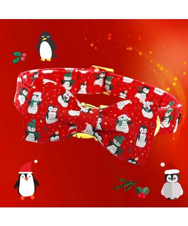 Lionheart Glory Christmas Dog Halison - Adjustable Soft Fly Collars for Small Dogs | Red Penguin Design | Perfect Holiday Gift - Buy Online on SooperMarket.com