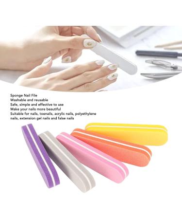 Sponge Nail File Comfortable Feel Nail Care File Double Sided Reusable Small for Salon - Buy Online on SooperMarket.com