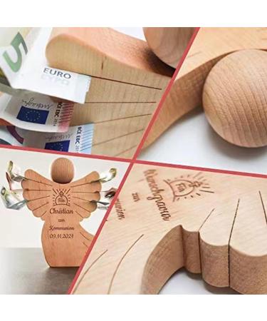 Cimvidi Holzengel | Engraved Wooden Angel Gifts for Baptism & Communion - Perfect for Boys & Girls - Buy Online on SooperMarket.com