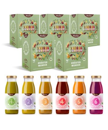 Herbal miracle 5-day fasting cure organic | 5x6 bottles | the first herbal fasting cure | organic quality | from Achterhof