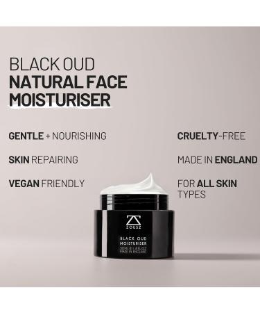 ZOUSZ Black Oud Mens Face Moisturiser Hydrating Daily Mens Face Cream Natural Facial Moisturiser for Men Ultimate Mens Skin Care Solution Perfect Men's Face Cream Gift for Him 50mL - Buy Online on SooperMarket.com