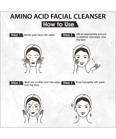 WBM Face Cleanser with Amino Acid - Restorative Facial Cleanser for All Skin Types | 4.2 oz - International Shipping Available - Buy Online on SooperMarket.com