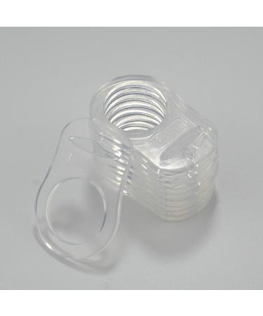 Sutoyuen 10 Pack BPA-Free Silicone Adapter Rings for Maam Pacifier Soother with Teething Ribbon Clip - Clean Food Grade Transparent Holder - Buy Online on SooperMarket.com