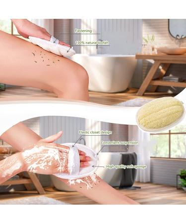 ATTEASAY Exfoliating Loofah Back Scrubber - 5 Pack | Eco-Friendly Biodegradable Body Scrubber Set for Women and Men - Buy Online on SooperMarket.com