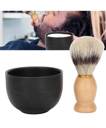 Ankroyu 2-Part Shaving Brush Set | Stainless Steel Bowl & Shaving Soap | Perfect Gift for Men - Fathers Husbands & Friends - Buy Online on SooperMarket.com