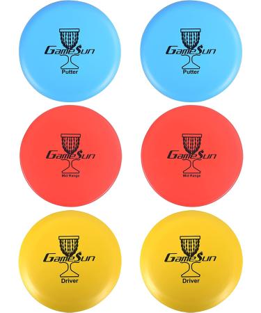 Durable DISC Golf Set with Carry Bag, Drivers, Mid-Ranges, Putters, Marker, Towel & Gift Box - Blue - Buy Online on SooperMarket.com