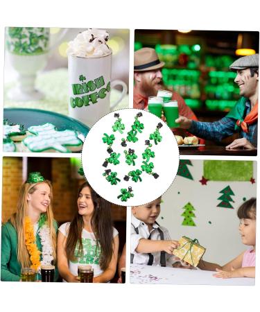 Anneome 12pcs Pendant Holder Ornament Festival Shamrock Tree Baubles Shamrocks Design Pendants Pillar - Buy Online on SooperMarket.com