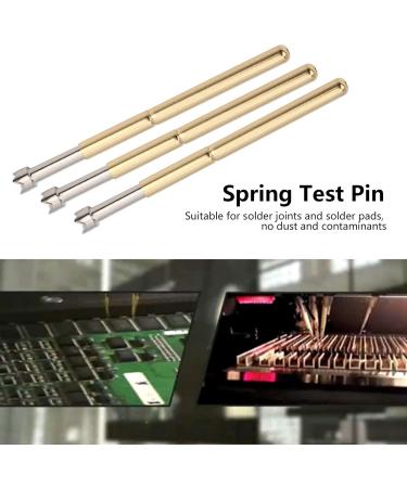 100Pcs Spring Probe 2mm 4 Claws Brass Spring Loaded Contact Pins Test Probe Hardware Tool P125-Q for Solder Joints Solder Pads Test Tools Strong Versatility - Buy Online on SooperMarket.com