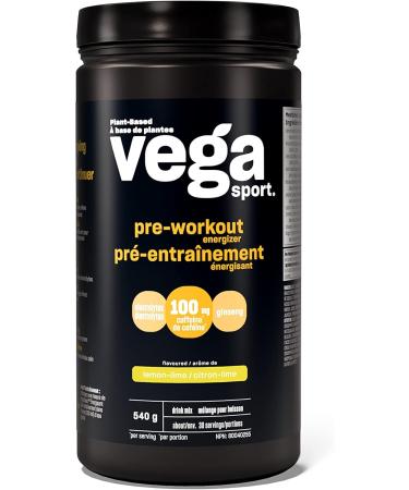 Vega Sport Pre-Workout Energizer Lemon Lime (30 Servings) & Sport Hydration Electrolyte Powder Lemon Lime (40 Servings) Lemon Lime + Powder 540 g (Pack of 1) - Buy Online on SooperMarket.com