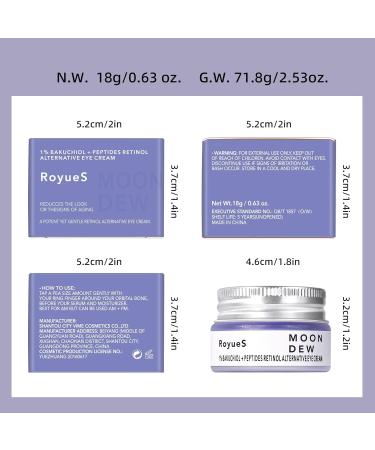 Bakuchiol Retinol Alternative Eye Cream | Dark Circles Puffiness & Fine Lines | Plant-Based Peptide Treatment - Buy Online on SooperMarket.com